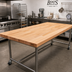 Thumbnail image #2 for John Boos 120 Inch x 42 Inch x 2-1/4 Inch Thick Northern Hard Rock Maple Bakers' Table Top