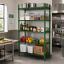 Thumbnail image #2 for Stationary Heavy Duty 5-Tier Wire Shelving Unit, 54