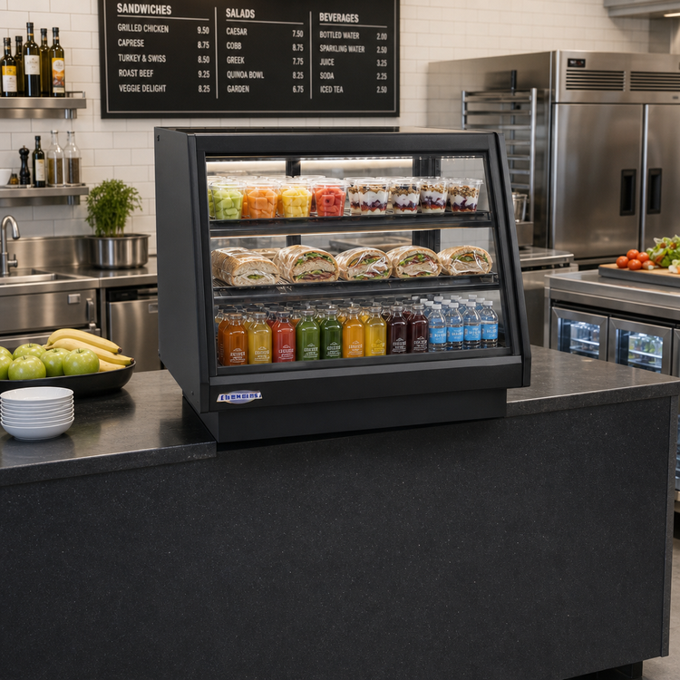 Product image #2 for Elements 48-Inch Countertop Self-Serve Rear-Mount Refrigerated Merchandiser