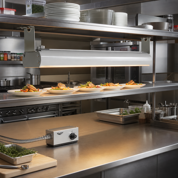 Product image #2 for Vollrath 42-Inch Low Profile Unlighted Strip Heat Lamp with Remote Infinite Switch