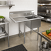 Thumbnail image #2 for Economy 1-Compartment Stainless Steel Sink with 24-Inch Left Drainboard, 42-1/2 x 25-1/2 x 41 Inch