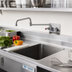 Thumbnail image #2 for T&S Brass Splash-Mounted Workboard Faucet with 18-Inch Double-Jointed Nozzle, 4-Inch Centers