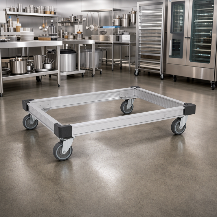 Product image #2 for Metro 30"W x 24"D Aluminum Truck Dolly Frame with Corner Bumpers
