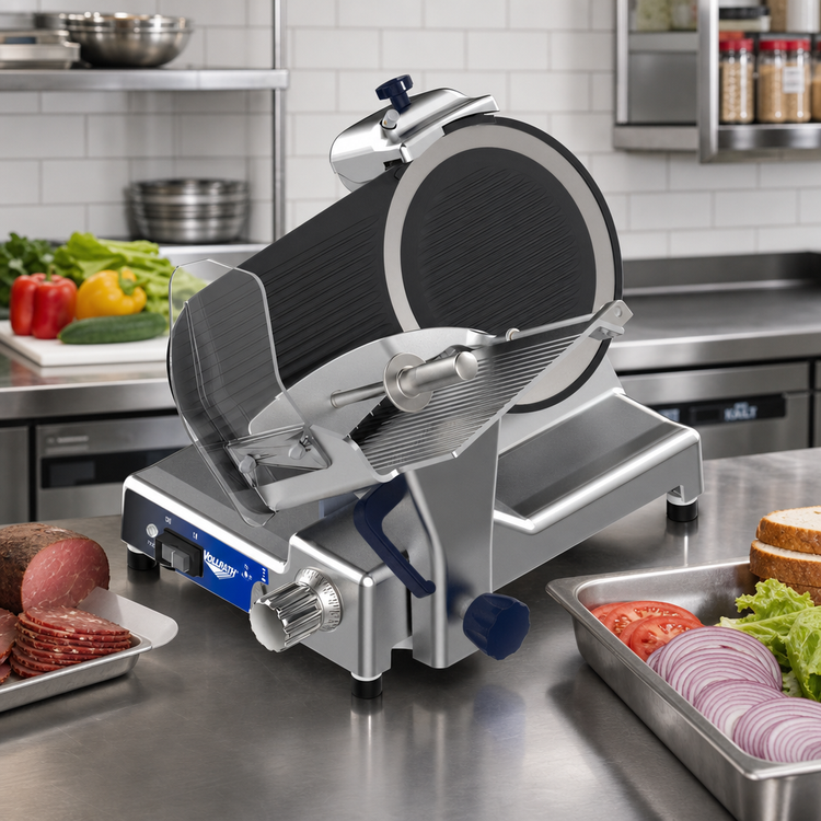 Product image #2 for Vollrath Heavy-Duty Manual 35° Gravity Feed Commercial Slicer with 12-Inch Blade and Belt Drive