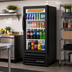Thumbnail image #2 for True GDM-08-HC~TSL01 Single-Section Glass Door Merchandiser Refrigerator with Low-E Hinged Glass Door