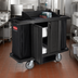 Thumbnail image #2 for Rubbermaid Commercial Products Housekeeping Cart with Doors and Vinyl Bag, Black, 60 x 22 x 50 Inches