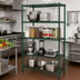 Thumbnail image #2 for Commercial Heavy-Duty Epoxy-Coated Wire Shelving Set, 36