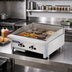 Thumbnail image #2 for Turbo Air Radiance 24-Inch Countertop Thermostat Gas Griddle, Natural Gas/Propane Convertible