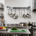 Thumbnail image #2 for Advance Tabco 84-Inch Wall-Mounted Single-Bar Stainless Steel Pot Rack with 9 Double Hooks