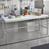 Thumbnail image #2 for Advance Tabco Poly-Vance 120-Inch x 30-Inch Poly-Top Work Table with Stainless Steel Open Base