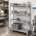 Thumbnail image #3 for Cambro Camshelving Premium 4-Tier Stationary Starter Unit, 72 x 21 x 84 Inches, 3 Vented and 1 Solid Shelf Plates