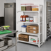 Thumbnail image #3 for Cambro Camshelving Premium 4-Shelf Vented Stationary Add-On Polymer Shelving Unit, 21 x 54 x 84 Inches