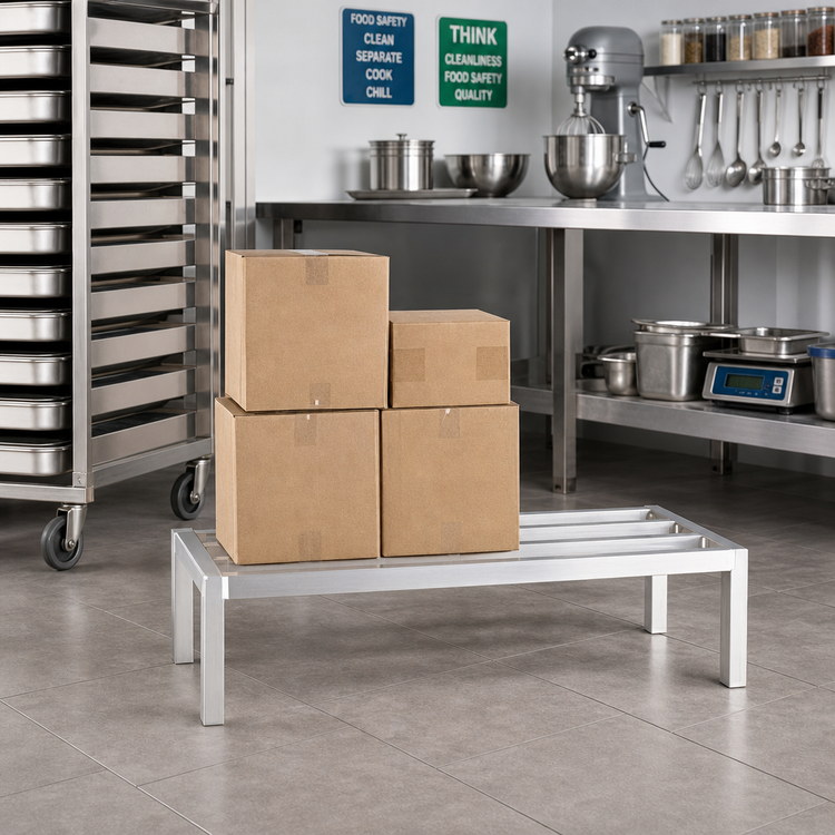 Product image #2 for New Age Heavy-Duty All-Welded Aluminum Dunnage Rack, 36 x 24 x 12 in.