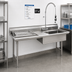 Thumbnail image #2 for Eagle Group Straight Soiled Dishtable with Pre-Rinse Sink, 60 x 30 Inch, Left-to-Right Operation