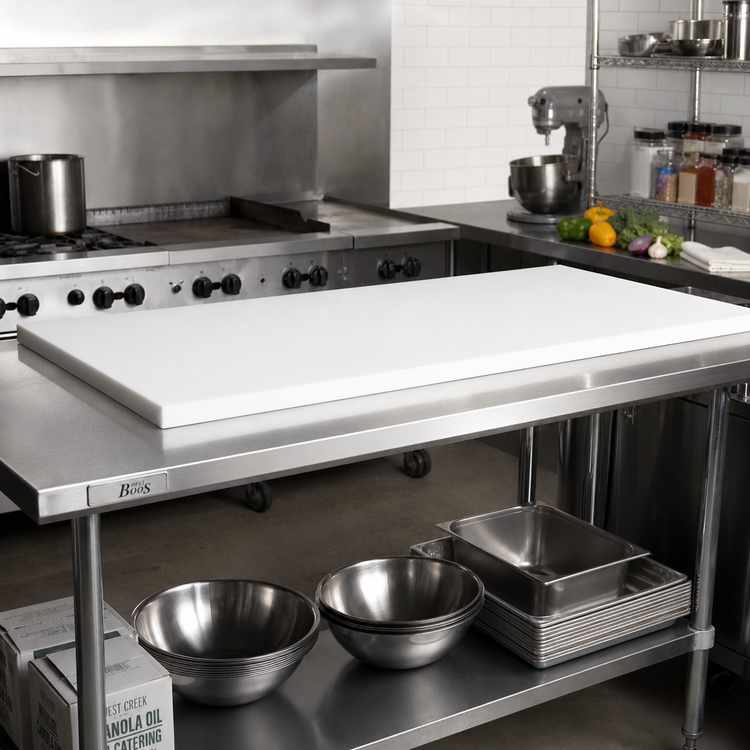 Product image #2 for John Boos 60 Inch x 24 Inch Reversible Poly Work Table Top, 1 Inch Thick Replacement Top