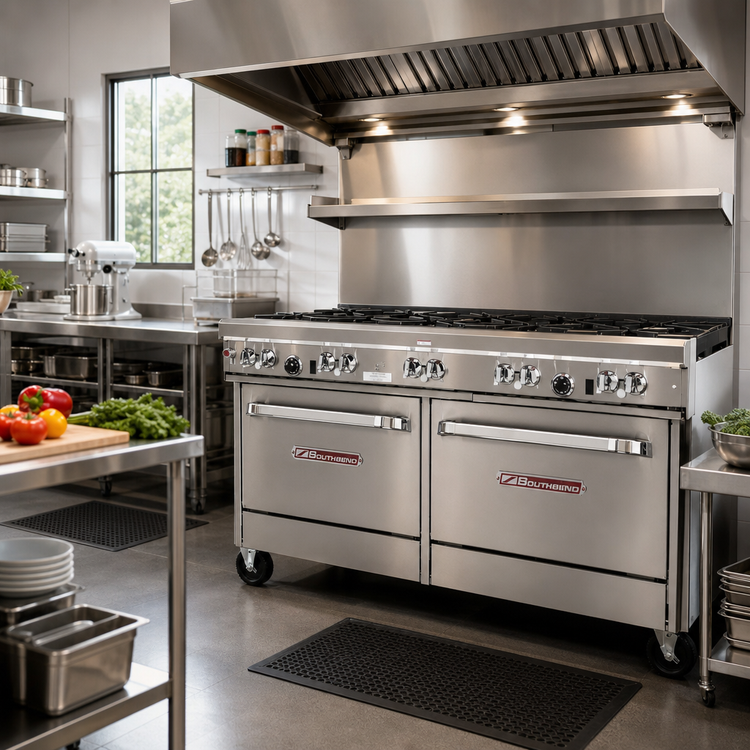 Product image #2 for Southbend Ultimate 60-Inch Gas Restaurant Range with 8 Burners and 2 Standard Ovens