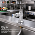 Thumbnail image #2 for T&S Brass Single Hole Deck-Mount Single Pantry Faucet, Swivel Outlet, Less Nozzle