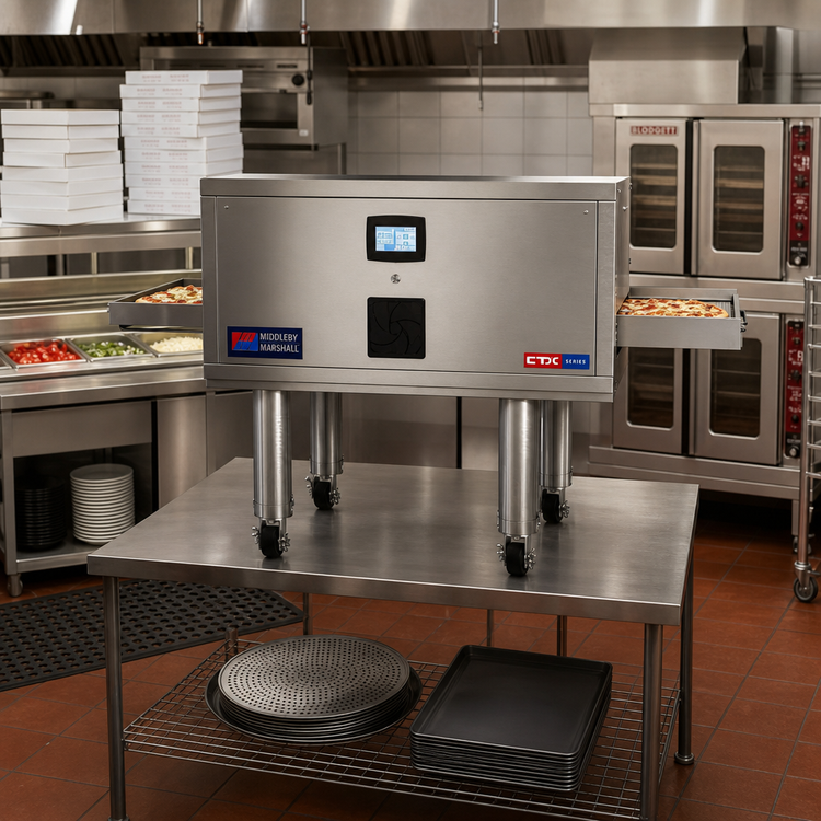 Product image #2 for Middleby Marshall CTX® Infrared Electric Countertop Conveyor Oven, Single Deck, 55-Inch Cooking Chamber