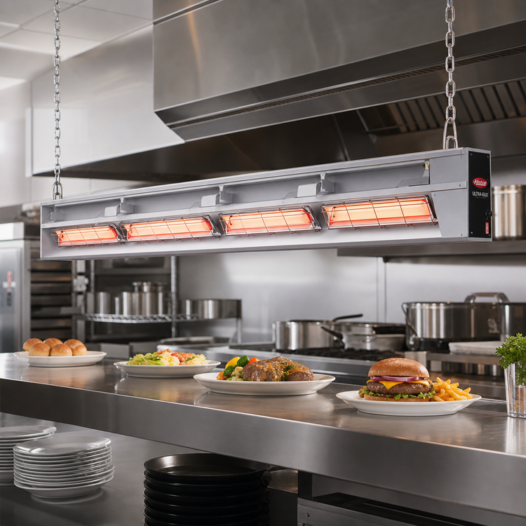 Product image #2 for Hatco Ultra-Glo® 72-Inch Double Lighted Infrared Food Warmer Strip Heat Lamp
