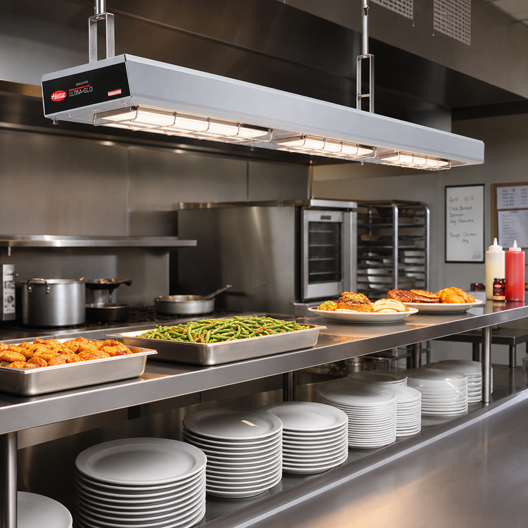 Product image #2 for Hatco Ultra-Glo® 72-Inch Double Lighted Infrared Food Warmer Strip Heat Lamp