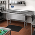 Thumbnail image #2 for Advance Tabco 3-Compartment Fabricated Sink with 24-Inch Left and Right Drainboards, 30-Inch x 30-Inch x 14-Inch Deep Bowls