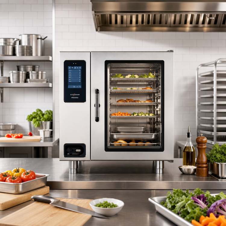 Product image #2 for Alto-Shaam Prodigi™ Classic 10-20G Gas Boilerless Countertop Combi Oven/Steamer, 10 Sheet Pan / 22 Hotel Pan Capacity
