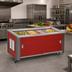 Thumbnail image #2 for Atlas Metal BLC-4-RM-BU Buffet Style Mobile Refrigerated Cold Food Serving Counter