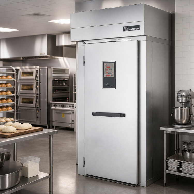 Product image #2 for Baxter RPW1S Single Wide Roll-In Retarder/Proofer Cabinet, 100.5-Inch Interior Depth, Electric Heat, Remote R448A Refrigeration, With Floor