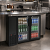 Thumbnail image #2 for Eagle Group BlendPort® Two-Section Reach-In Refrigerated Back Bar Cooler, 69-1/8 Inch, Glass Doors, Side-Mounted Self-Contained Refrigeration