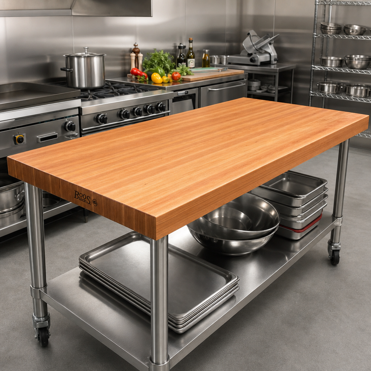 Product image #2 for Boos Block American Cherry Edge Grain Kitchen Countertop, 72 x 36 x 3 Inches, Penetrating Oil Finish