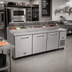 Thumbnail image #2 for Kelvinator Commercial KCHPT92.12 3-Door Self-Contained Pizza Prep Table, 94-3/16-Inch Wide, 32 Cu. Ft.