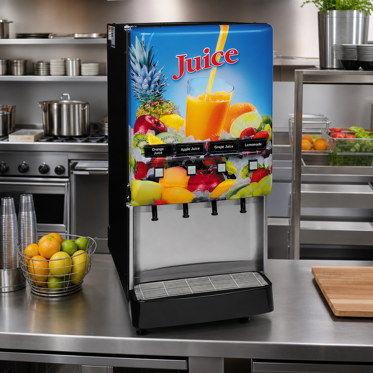 Product image #2 for BUNN Silver Series® JDF-4S 4-Flavor Cold Beverage System with Lit Door