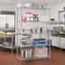 Thumbnail image #2 for Redipak 5-Tier Stationary Wire Shelving Unit, 36