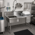 Thumbnail image #2 for John Boos Undercounter Soiled Straight Dish Table with Left Sink, 60W x 30D x 44H