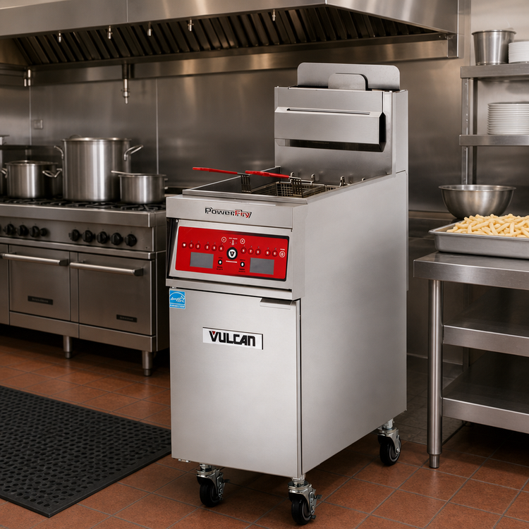 Product image #3 for Vulcan PowerFry5 21-Inch Freestanding Gas Fryer with Digital Controls and Built-In Filtration, 85-90 lb. Capacity