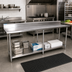 Thumbnail image #2 for BK Resources 84-Inch x 24-Inch Stainless Steel Work Table with 5-Inch Riser and Undershelf