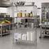 Thumbnail image #2 for Quantum 86-Inch Chrome-Plated Wire Shelving Starter Kit, 36 x 18 Inches, 4 Shelves