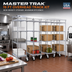 Thumbnail image #2 for Master Trak 19 Ft Overhead Track Kit for High-Density Storage