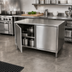 Thumbnail image #2 for BK Resources Dual-Access Stainless Steel Chef Table Cabinet Base with Hinged Doors, 18 x 24 x 34-3/4 Inches