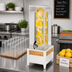 Thumbnail image #2 for Cal-Mil Monterey 3 Gallon White Beverage Dispenser with Infusion Chamber and Drip Tray