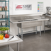Thumbnail image #2 for Eagle Group BlendPort BPFE Series 2-Compartment 18-Gauge 304 Stainless Steel Economy Sink with 18 x 18 Bowls