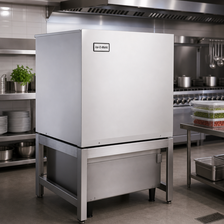 Product image #3 for Ice-O-Matic ICE Series 30-Inch Wide Modular Half Cube Ice Maker Head, Remote Cooled, 1,228 lb/Day
