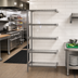 Thumbnail image #2 for Eagle Group Valu-Master 5-Tier Add-On Wire Shelving Unit, 24 x 21 x 86 Inches, Pewter Gray Epoxy