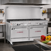 Thumbnail image #2 for Ultimate 60-Inch Gas Restaurant Range with 9 Open Burners and 2 Standard Ovens