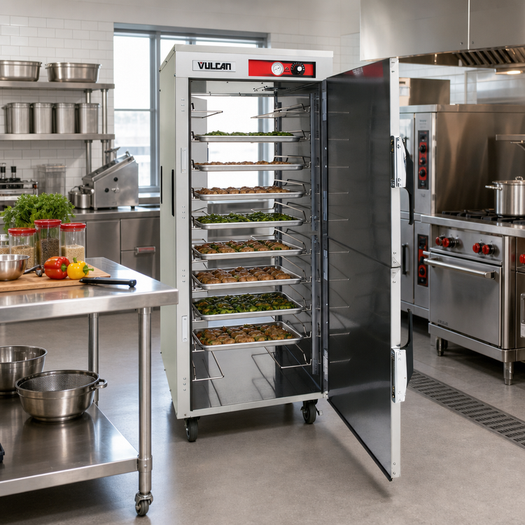 Product image #3 for Vulcan VPT13 Pass-Thru Mobile Insulated Holding/Transport Cabinet, 13 Full-Size Sheet Pan Capacity