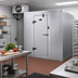 Thumbnail image #2 for AmeriKooler Indoor Quick Ship Floorless Walk-In Cooler with Remote R-448A Refrigeration, 6' x 8' x 7'-2