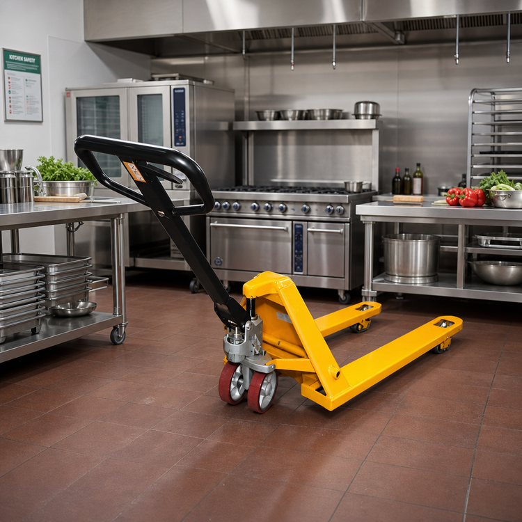 Product image #2 for Double-Wheeled Pallet Lift Truck, 5,511 lb Capacity