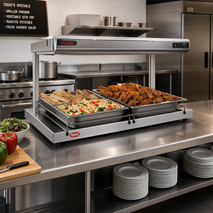 Product image #2 for Hatco Glo-Ray Free-Standing Heated Shelf, 24 Inch W x 15-3/4 Inch D, Thermostatic Controls