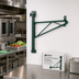 Thumbnail image #2 for Eagle Group Valu-Gard Green Epoxy Adjustable Post Wire Wall Mount Prepackaged End Unit Kit for 24-Inch Shelves