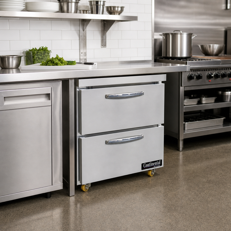 Product image #2 for Continental Refrigerator SWF32N-U-D 32" One-Section Undercounter Freezer with Drawers